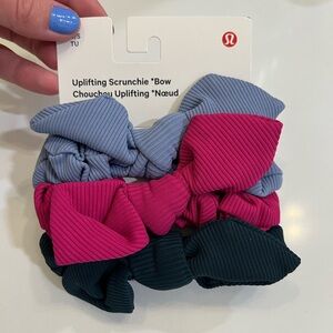 Lululemon Uplifting Bow Scrunchies- 3 pk